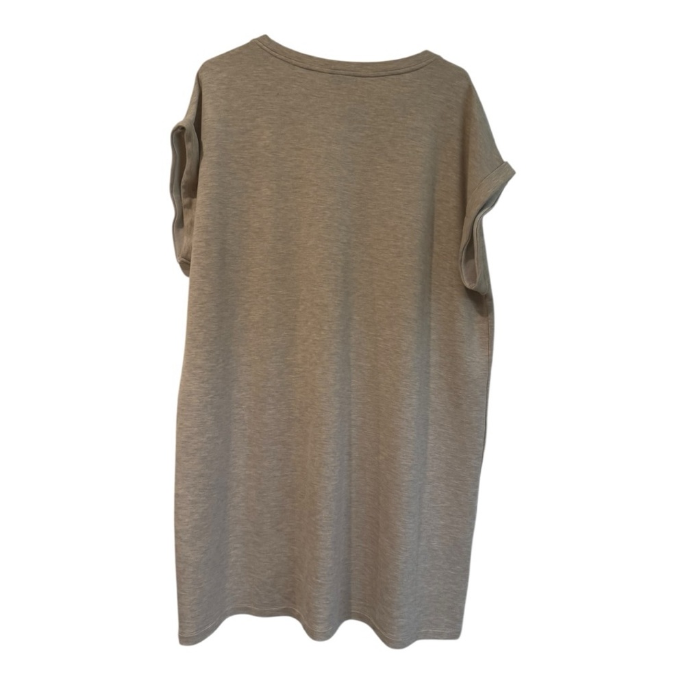 Calvin Klein Beige T-Shirt Dress XL | Minimalist Casual Comfort AA07 - Picture 3 of 7